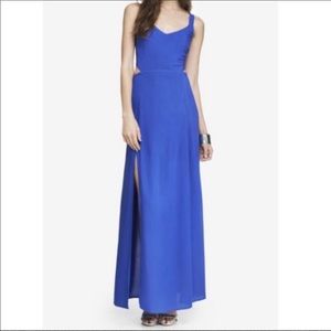 Express Gorgeous flattering blue maxi dress